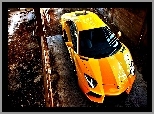 
, Samochód, Aventador, Lamborghini, Żółty